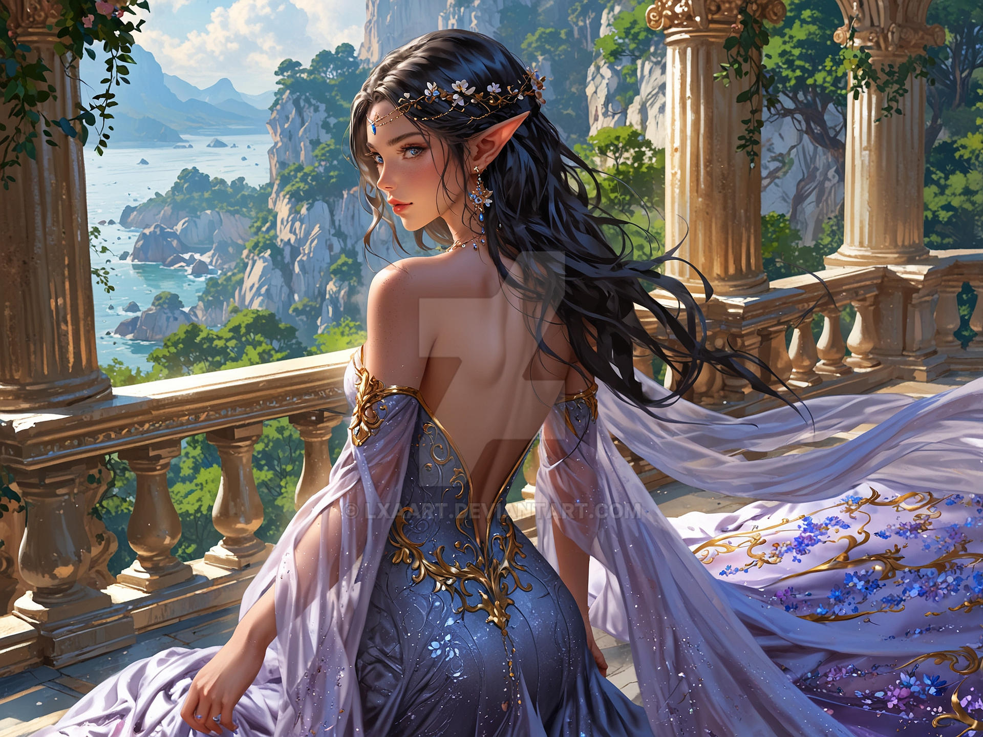 Elf Queen Vector Elf Queen by LXAart on DeviantArt