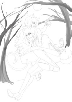 Something Wicked collab lineart