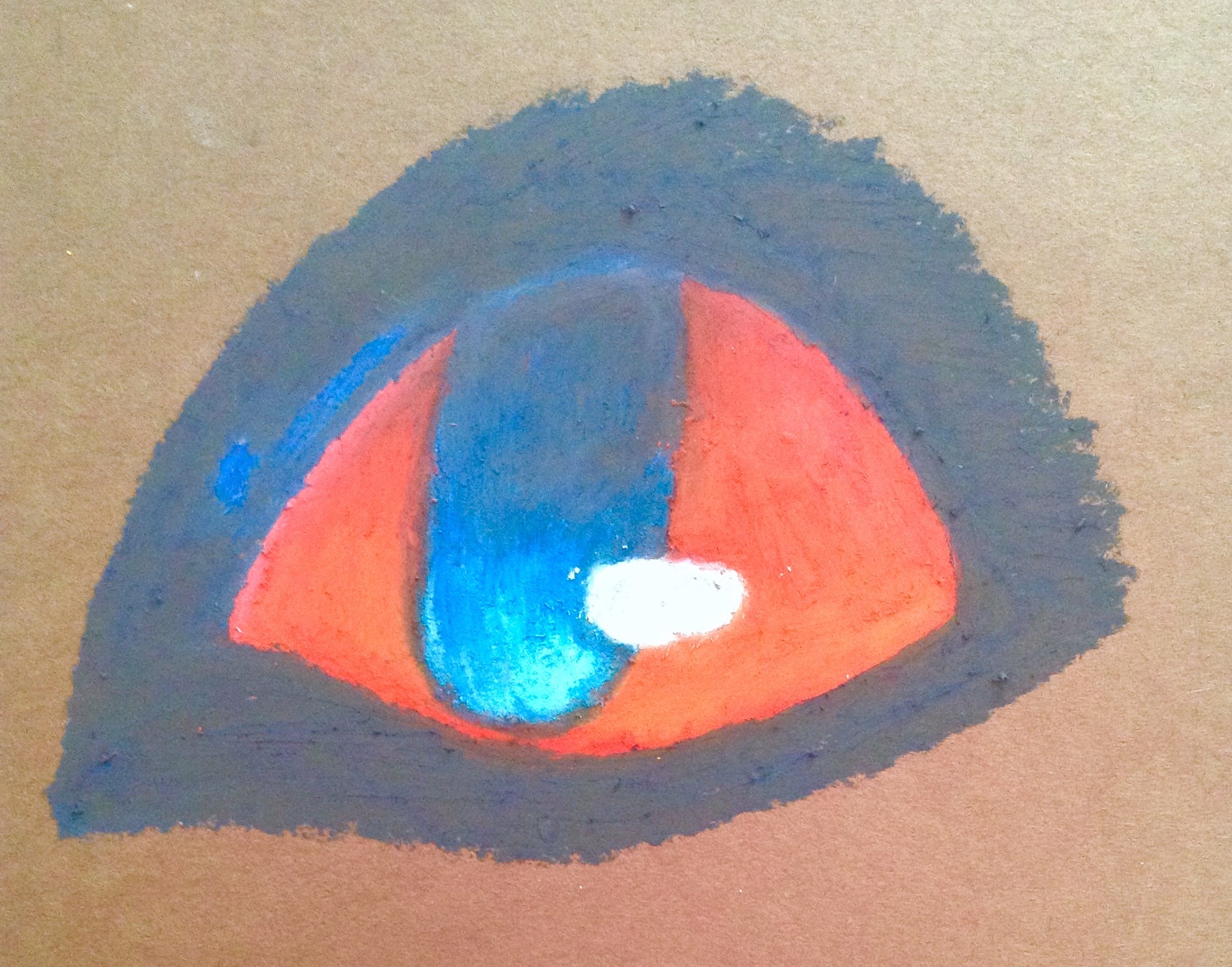 Oil pastel Umbreon eye