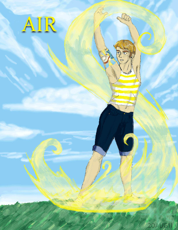 Air Element Racoon AIR ELEMENTAL by ArcAqua on DeviantArt