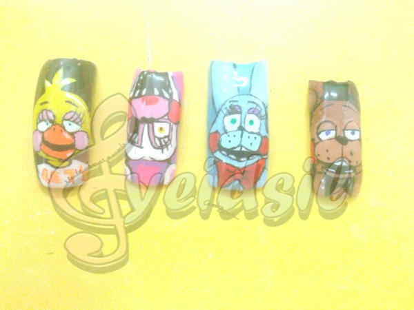 .:Nails art:. Five nights at Freddy's 2