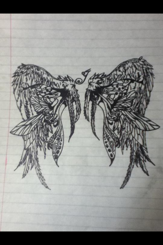 wings tattoo