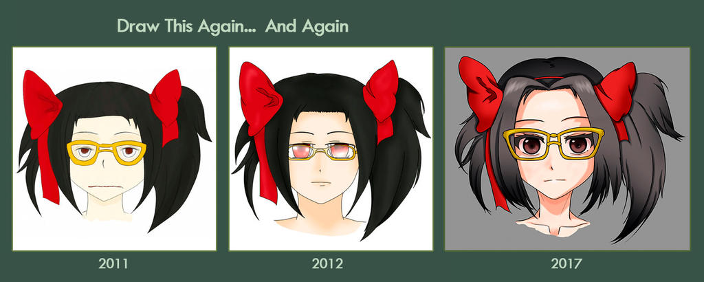 Ribbon and glasses - Draw this Again... and Again