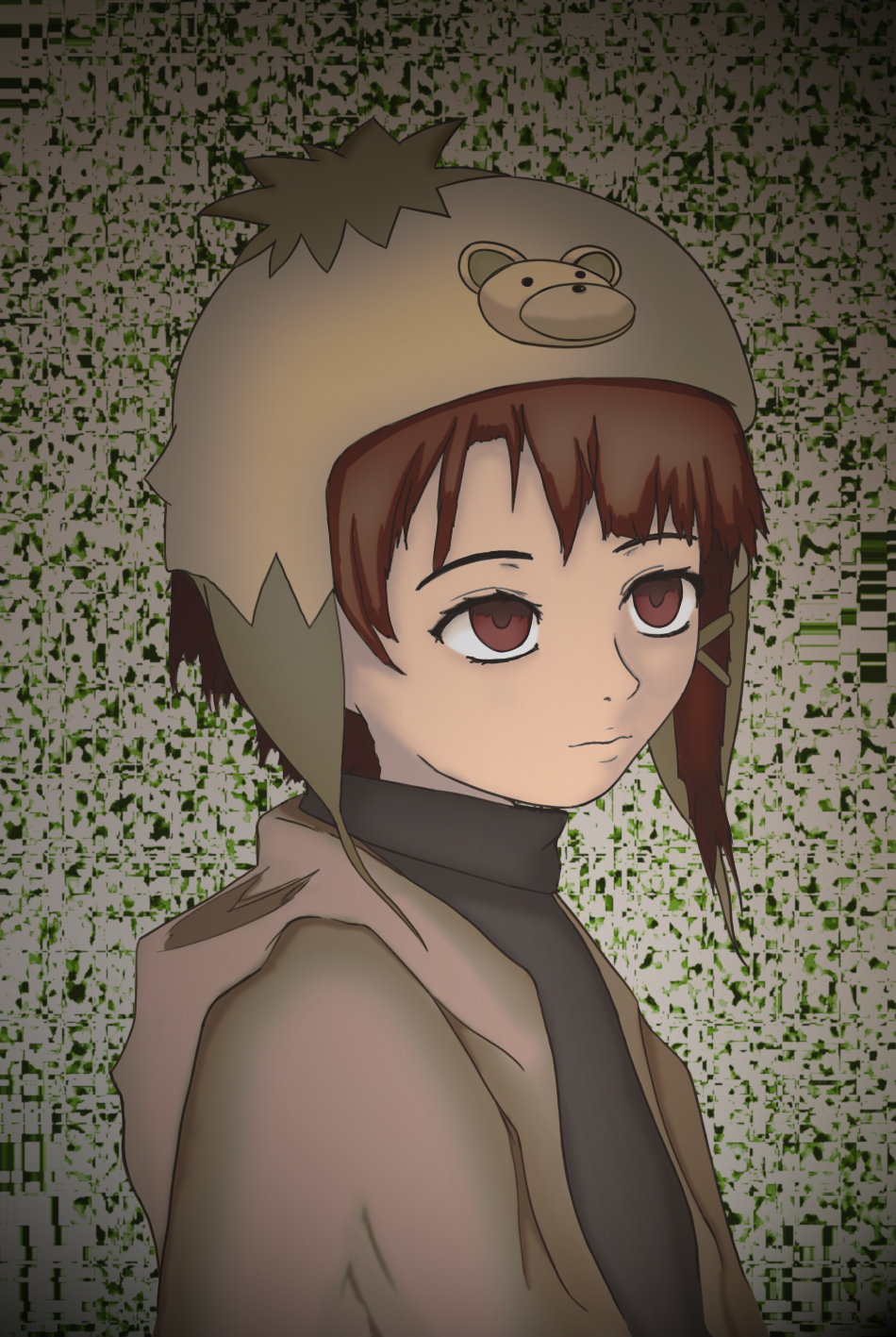 Lain - Color version by gaixas1 on DeviantArt
