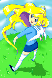 Fionna in the field by KyotoxArt