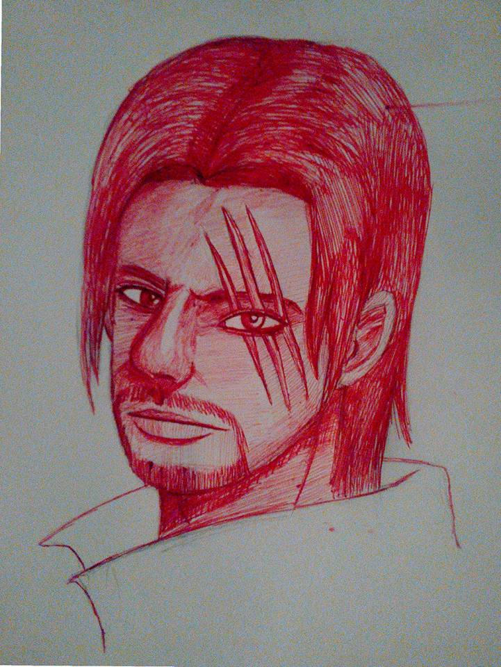 Shanks Pen Drawing by ShadowCrowAssassin on DeviantArt