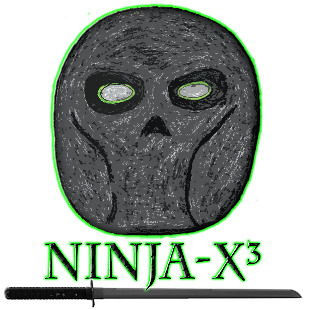 Ninja-X Hand Drawn Mask Logo