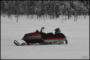 Old Snowmobile