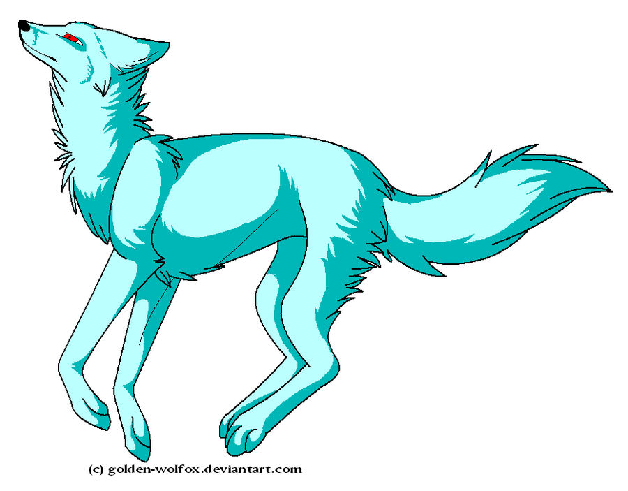 blue wolf for adoption by esjae96 on DeviantArt