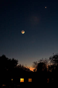 The Moon and Venus