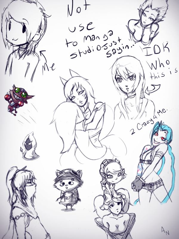 more league of legends sketches and doodles.