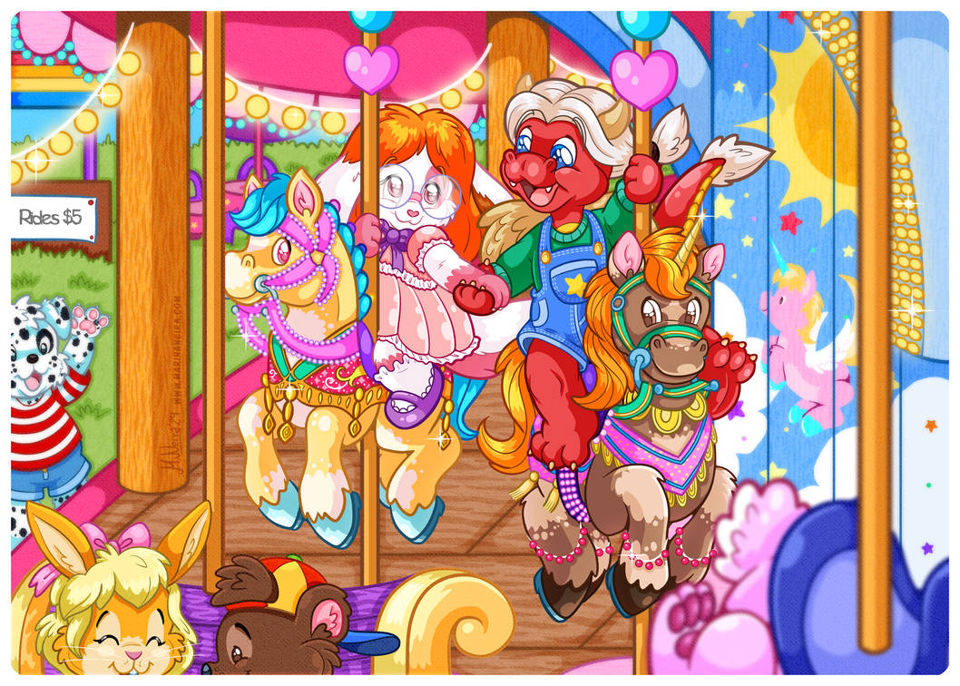 Tuff Ride Character Tacki And Kiffin's Carousel Ride by SquelflandArt on DeviantArt