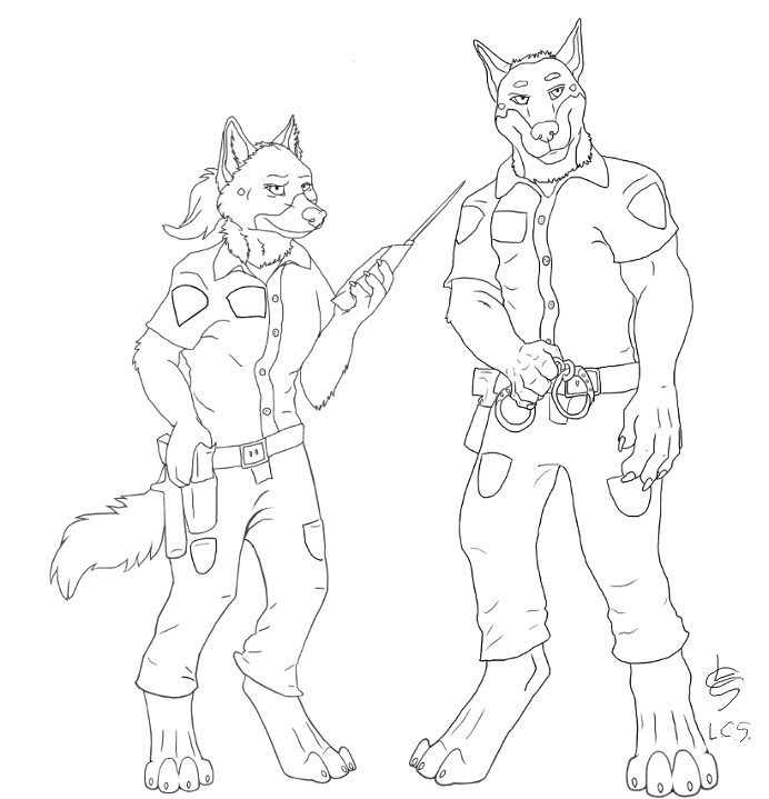 K9 Unit LineArt