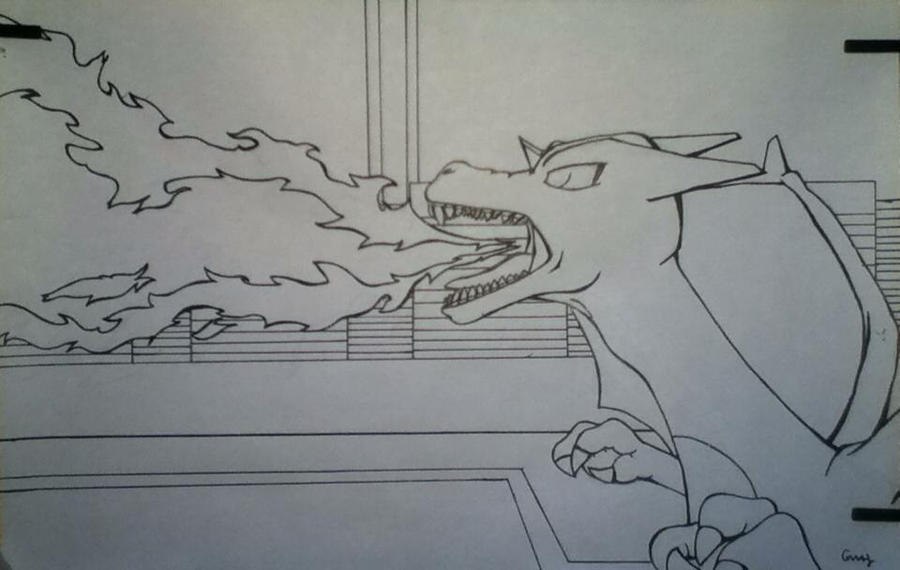 Firework Reverse Charizard Charizard use Flamethrower! - (BIC)(Finished) by Rukua on DeviantArt