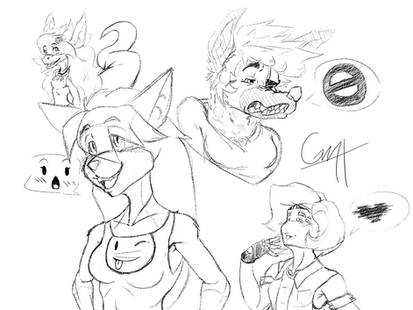 Friend sketches and junk