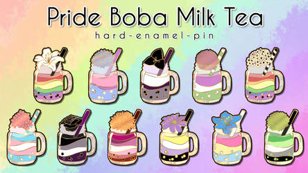 [KICKSTARTER] Pride Boba Milk Tea Enamel Pin