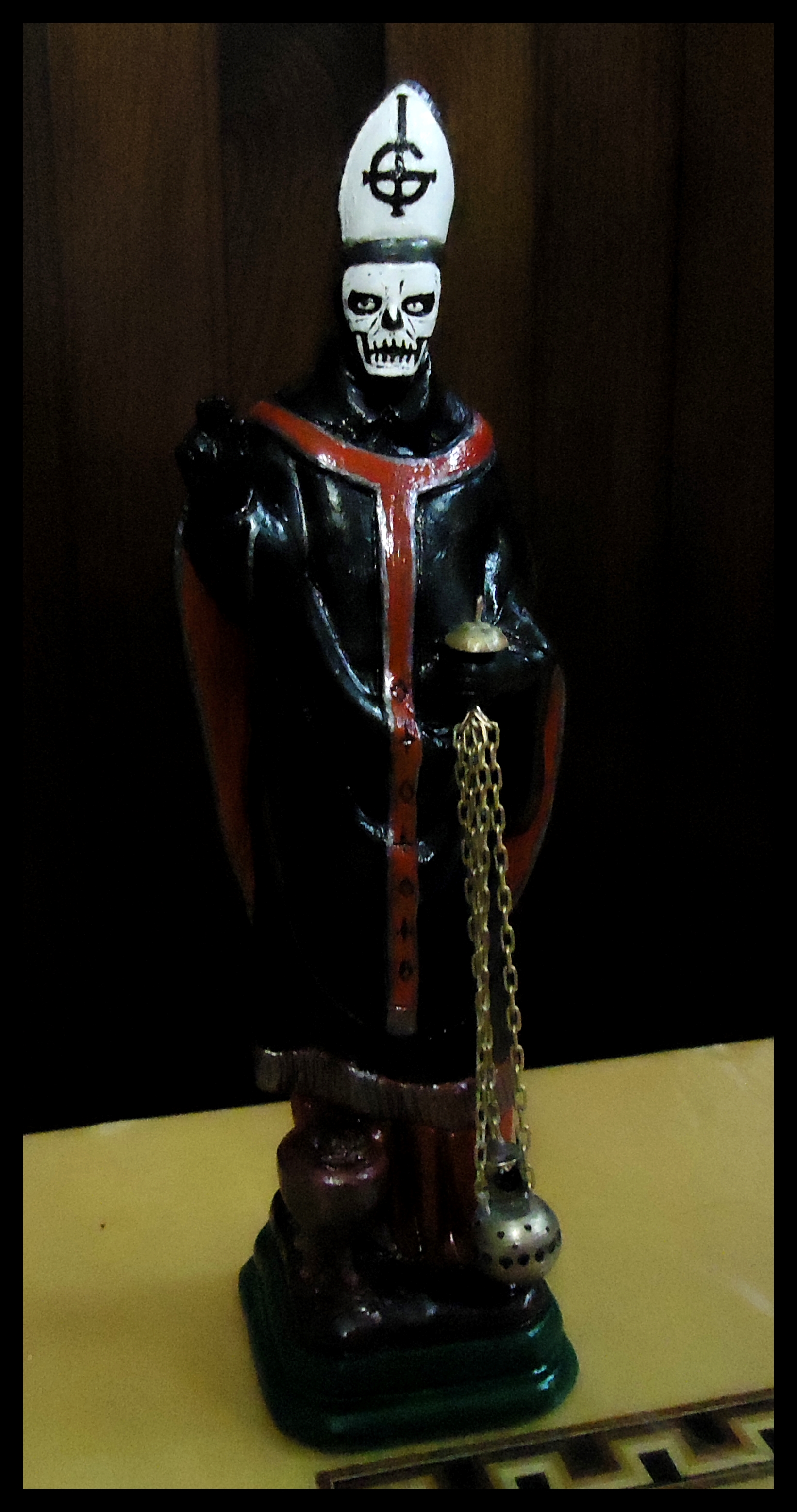 Papa Emeritus I from Ghost statue