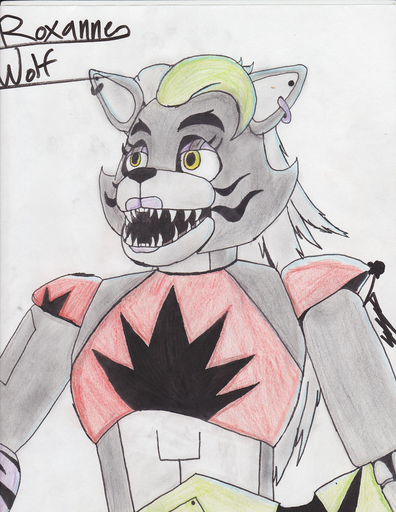 Sketches on Roxanne-Wolf-FC - DeviantArt