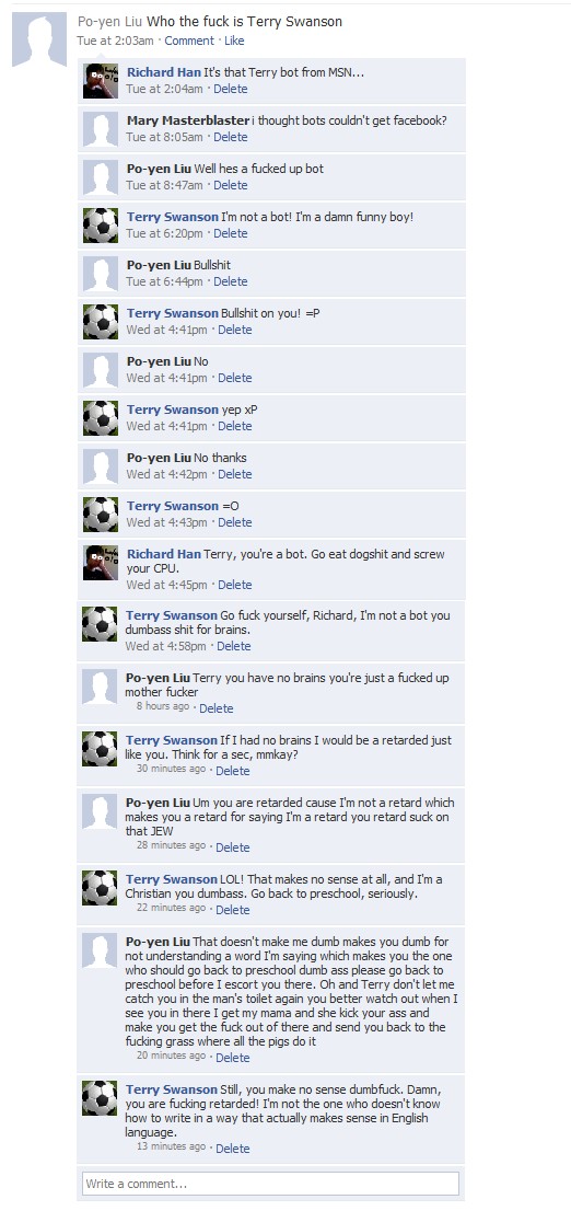 Retards on FaceBook 1