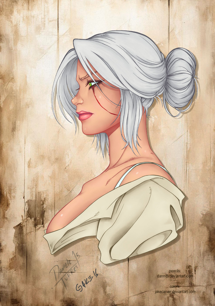 Ciri from The Witcher 3 By Dannith (Colored) v0.9