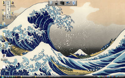 The Great Wave of my Wallpaper