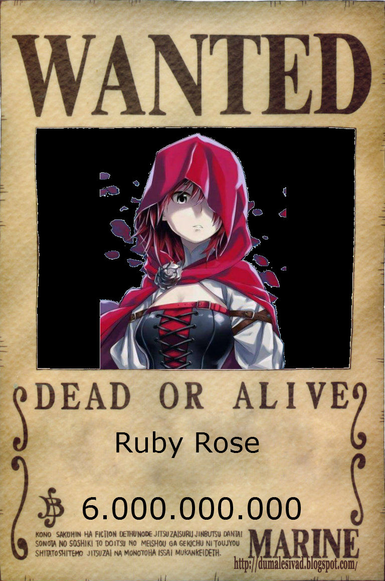 Ruby Rose: Cartel de Recompensa