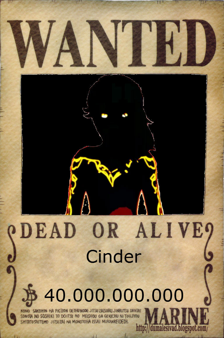 Cinder: Cartel de Recompensa