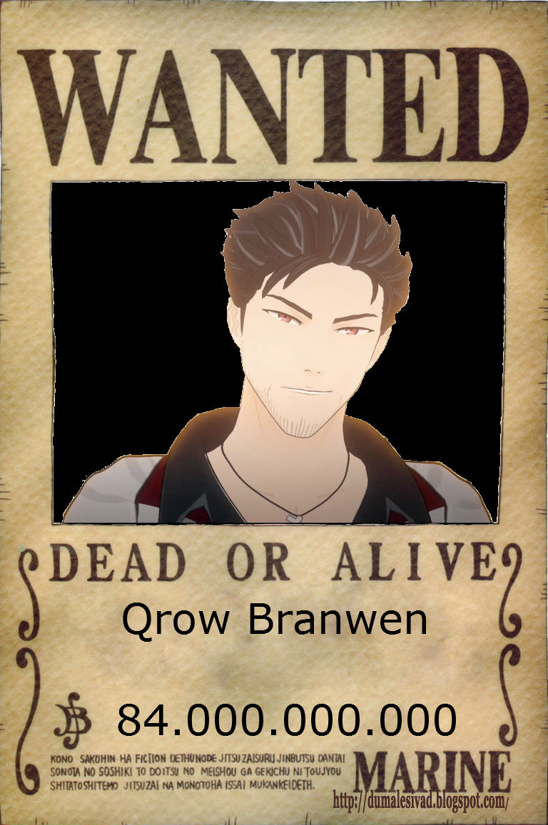 Qrow Branwen: Cartel de Recompensa