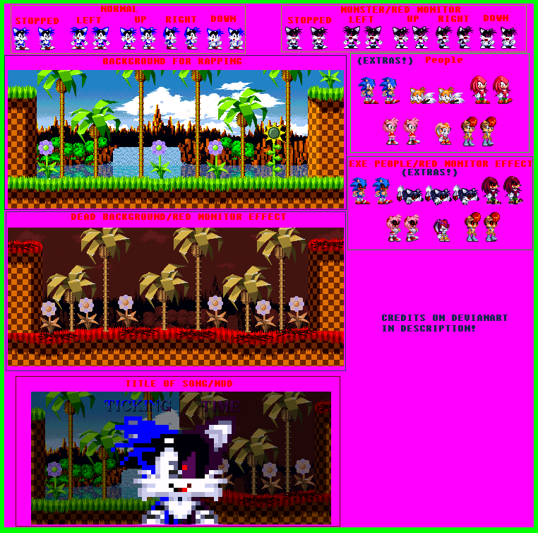 Majin Sonic Sprites by AXMTD on DeviantArt