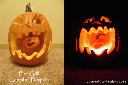 Fire Grill Cannibal Pumpkin