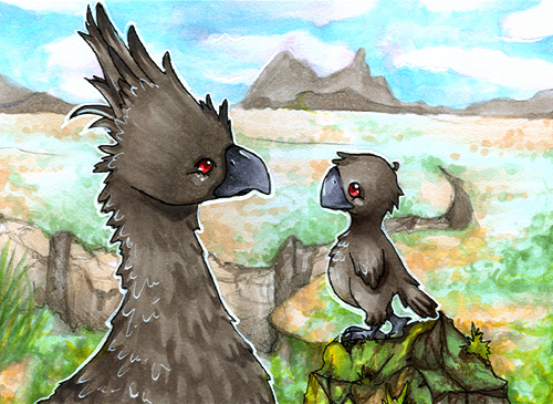 ACEO Black Chocobo