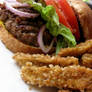 Burger and Eggplant fries II