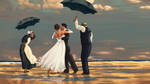Wedding Dance on the Beach by Zhaana