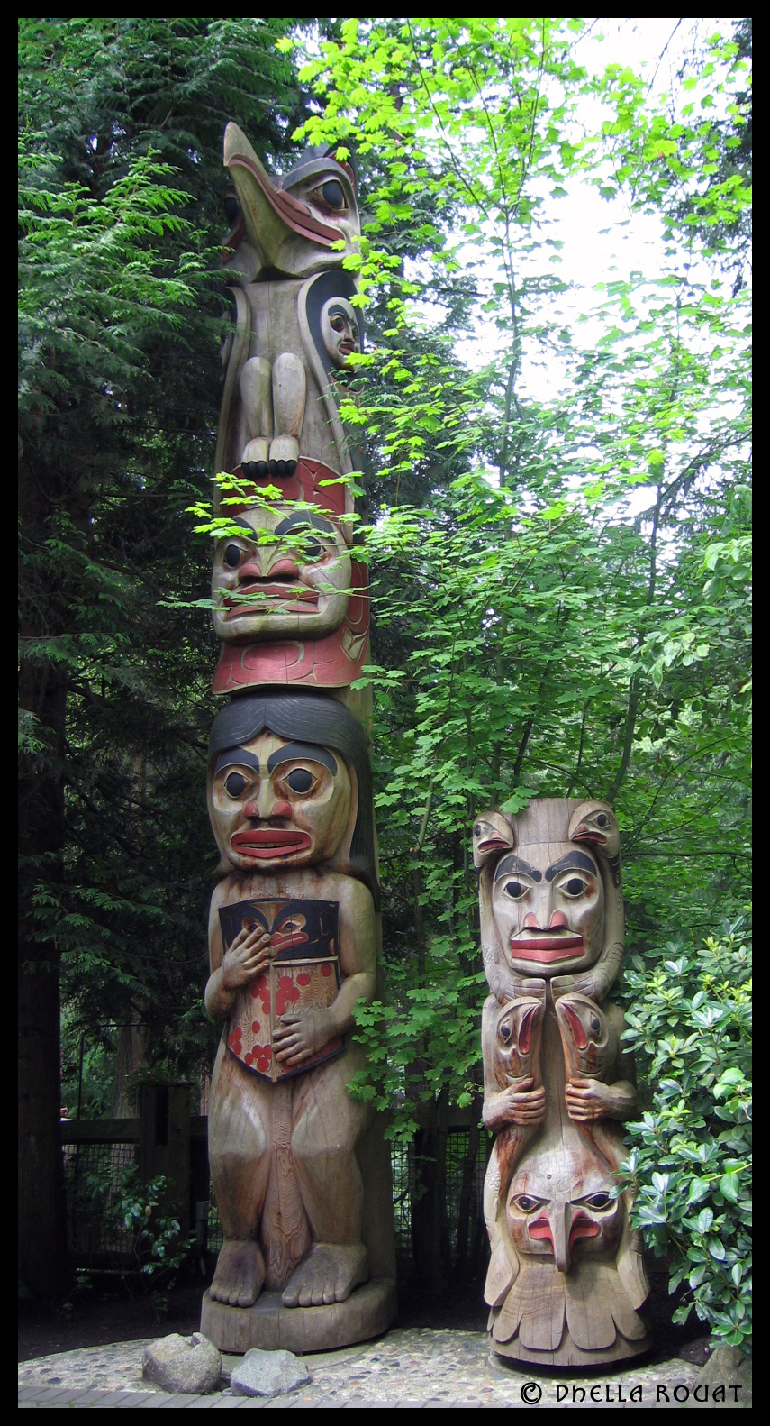 Totems in Capilano Park