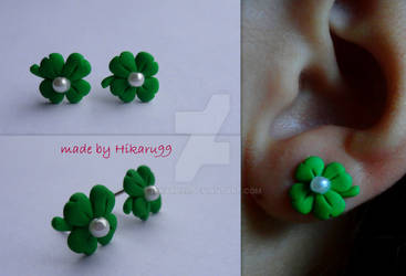 Clover Fimo Earrings