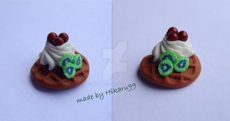 Cream Waffle Fimo