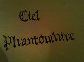 Ciel Phantomhive Gothic Letters..