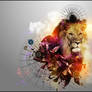 Abstract Lion - 1920 x 1080 Wallpaper