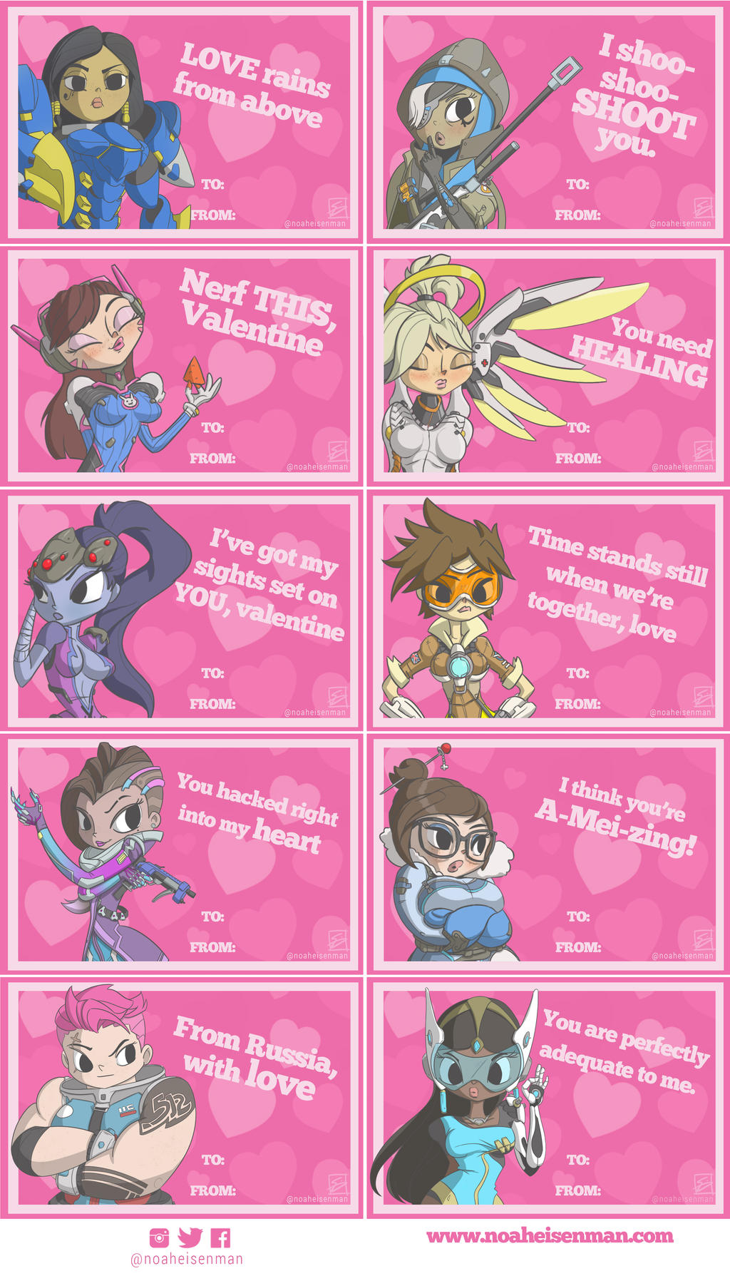 Overwatch Valentines