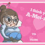 Overwatch Valentines Day Card - Mei