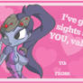 Overwatch Valentines Day Card - Widowmaker