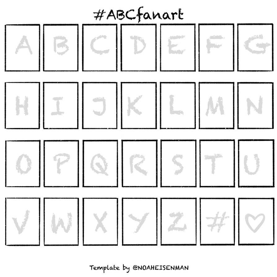 #ABCfanart Template by NoahEisenman on DeviantArt