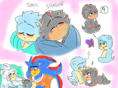 Sonic Shadow Silver the Babies by liyuconberma -- Fur Affinity [dot] net