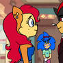 Sally And Shadow And Sonic 