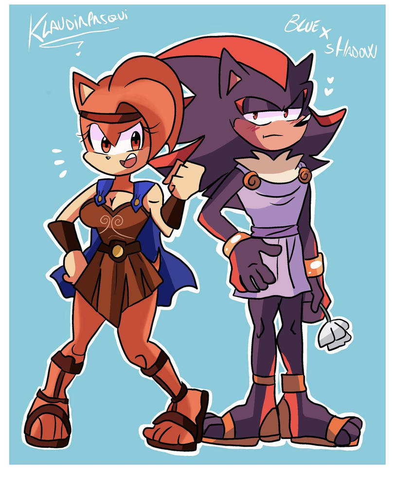 Blue x Shadow by klaudiapasqui on DeviantArt