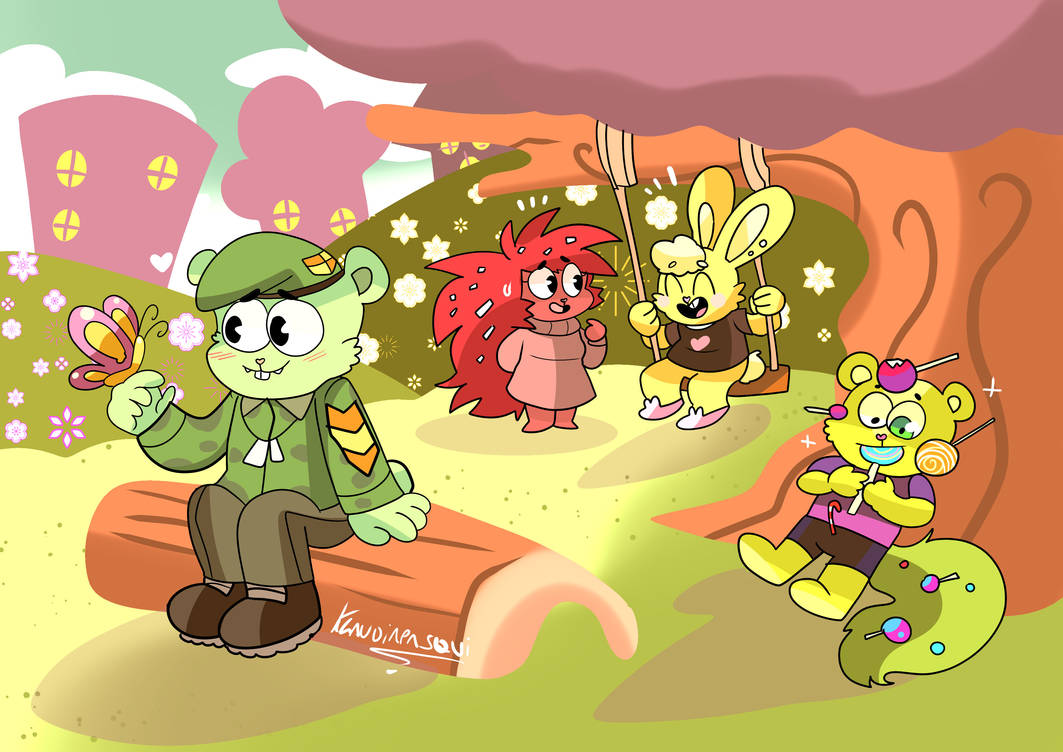 Happy tree friends redraw by klaudiapasqui on DeviantArt