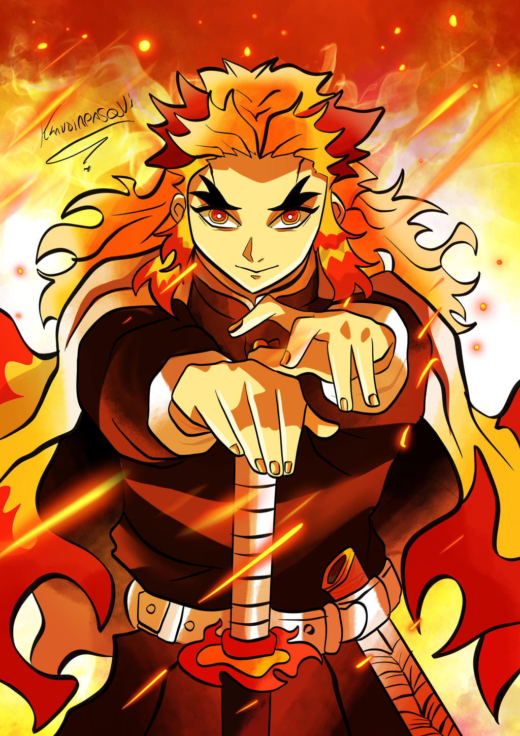 rengoku by klaudiapasqui on DeviantArt