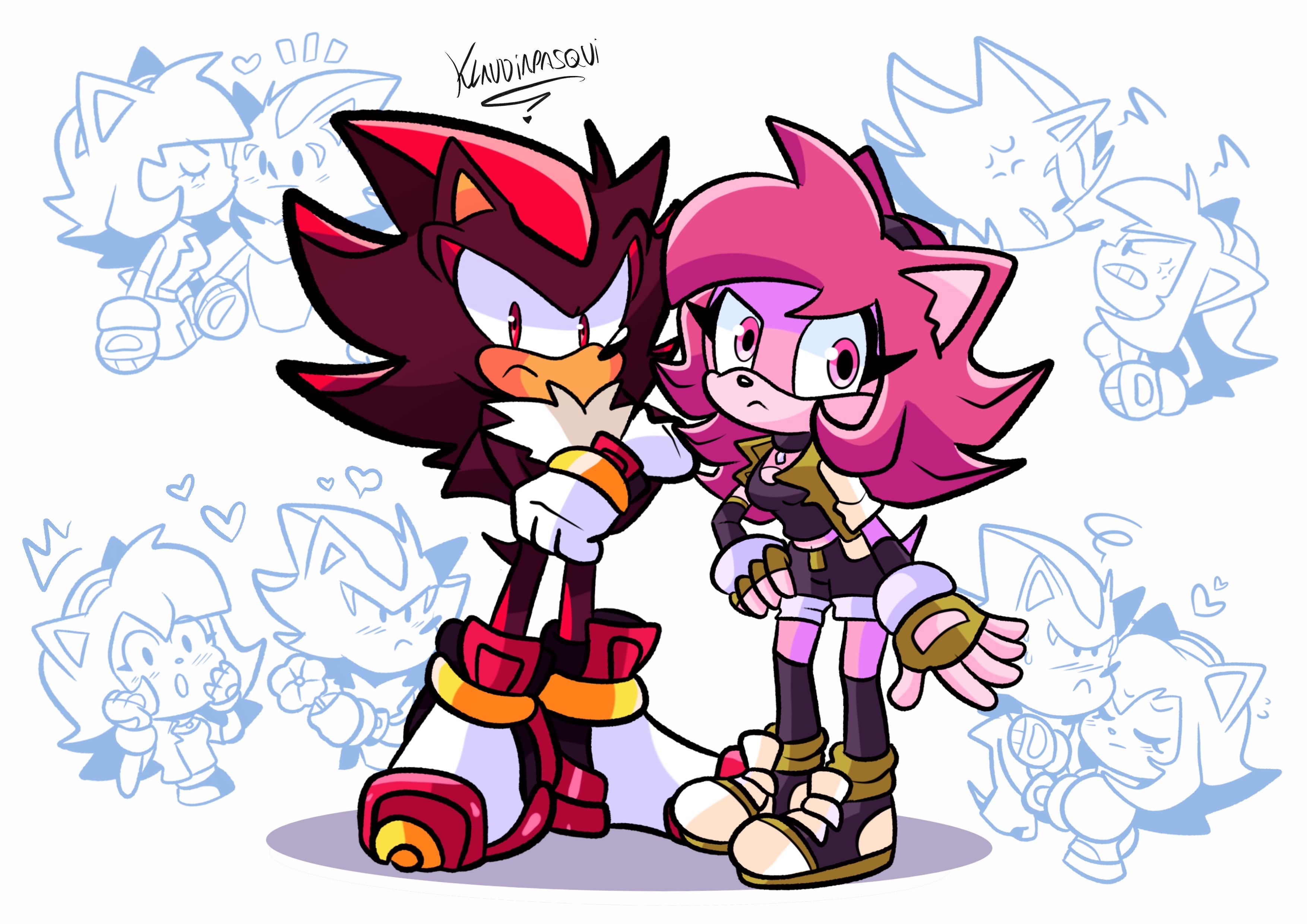 My mixesger of sonic and shadow(not ship) by crownkk2 on DeviantArt