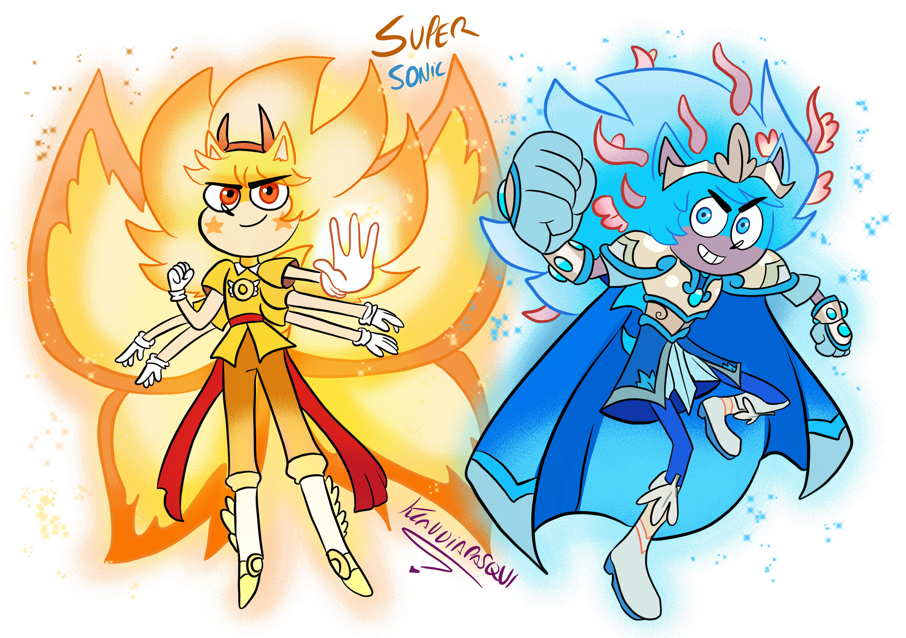 Super sonic new power by klaudiapasqui on DeviantArt