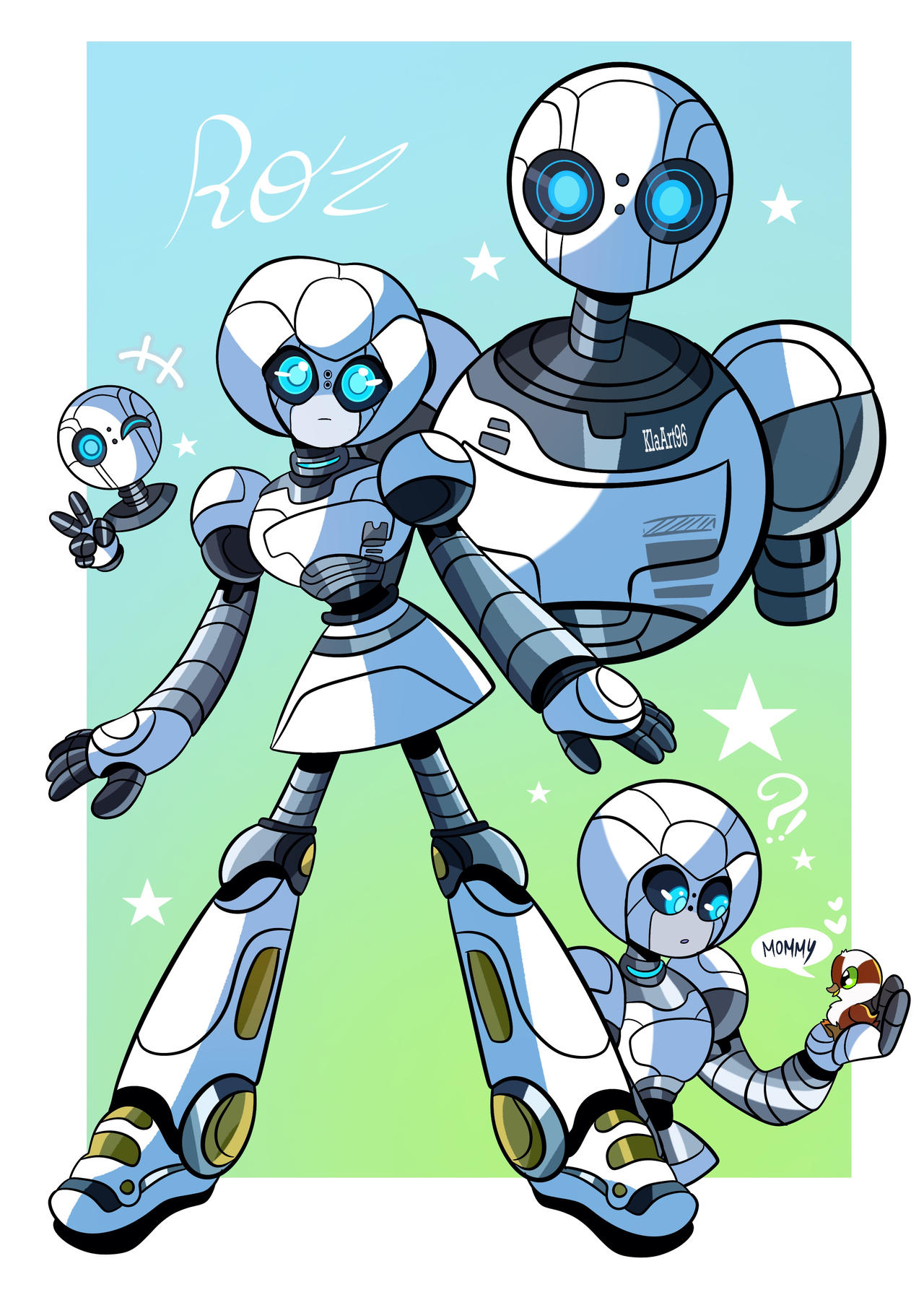 Android roz version the Wild robot by klaudiapasqui on DeviantArt